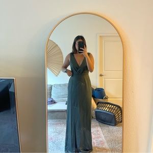 BHLDN FOREST GREEN DRESS